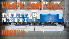 Machine display of HYDRAULIC TANDEM PRESS BRAKE